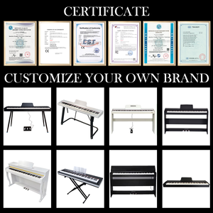 Free Design Customization Logo Good Quality Professional <b>Midi</b> Keyboard 88 Keys Electronic Digital Piano Beffa Hammer PVC Case 3 - Product Image 5