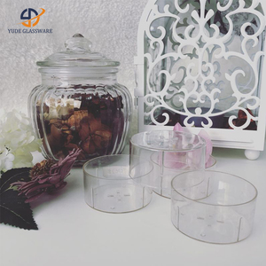 Portavelas de plástico transparente preensamblados para velas de té, en forma de corazón, cuadrado, redondo y estrella. - Product Image 2