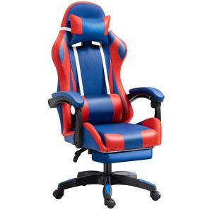 Grande et grande chaise de jeu e-sport avec banc de pied confortable chaise inclinable pour le personnel - Product Image 1