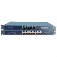 Conmutador Ethernet de 16/24 puertos Red Gigabit Switch Hub Divisor de fibra óptica Montaje en rack para juegos en casa Oficina