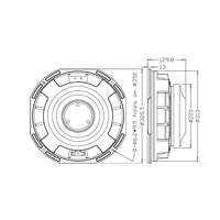 Haut-parleur de subwoofer métallique de 13 pouces L13/8402, haut-parleur professionnel avec panier en aluminium moulé