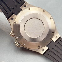 Montre mécanique populaire pour homme, chronographe, réserve de marche, phase de lune, index lumineux, étanche, boîtier en acier inoxydable