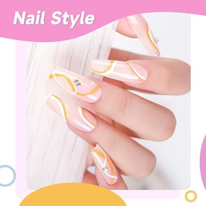 Stylo de peinture pour ongles en gel UV 12 couleurs, ensemble de gel de dessin 3D pour nail art, pour manucure en salon - Product Image 2