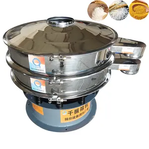 Qianzhen factory outlet Electric Vibrating Screen Sifter Machine For Corn Flour Powder Rotary Vibro Sieve Sifter