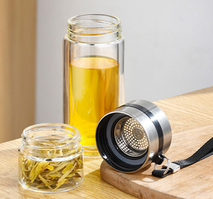 <span class=keywords><strong>Bouteille</strong></span> de <span class=keywords><strong>thé</strong></span> 2 en 1 avec <span class=keywords><strong>infuseur</strong></span> Verre borosilicaté à double paroi avec passoire et <span class=keywords><strong>infuseur</strong></span> pour infusion de <span class=keywords><strong>thé</strong></span> en vrac <span class=keywords><strong>Bouteille</strong></span> de <span class=keywords><strong>thé</strong></span> - Product Image 3