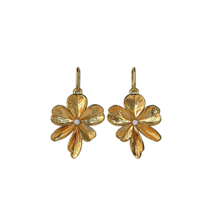 Pendientes de Moda con Diseño Floral, Acero Inoxidable 316L, Baño de Oro PVD, Resistentes y Sostenibles - Product Image 2