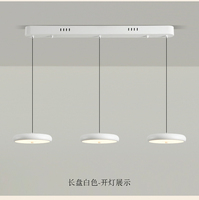 Luminaire suspendu minimaliste réglable en hauteur, à montage en surface, pour îlot de cuisine, lampe suspendue noire pour plafond