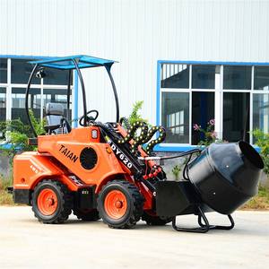 מכונה חקלאית <span class=keywords><strong>4</strong></span> גלגל כונן מיני גלגל מטען חשמלי dy620 קטן מעמיס חווה עם מנוע קובוטה - Product Image 2