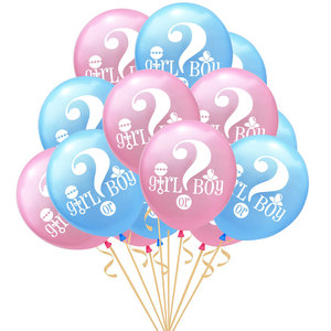 Palloncini in Lattice da 12 Pollici <span class=keywords><strong>Rosa</strong></span>, Blu <span class=keywords><strong>e</strong></span> Bianchi Opachi per Rivelazione del Sesso del Bambino, Decorazioni per Feste Baby Shower - Product Image 1