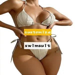 Costumi da bagno Bikini personalizzazione dimensioni colori stili tessuto di alta qualità beachwear oem fashion vintage popolare