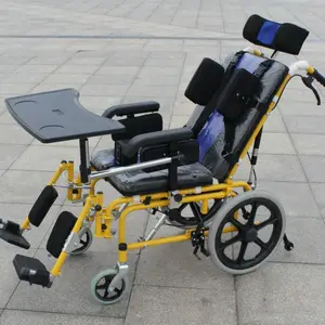 Children's Wheelchairs Folding Portable Disabled Children Lying In Wheelchairs