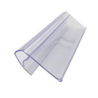 Porte-étiquette réutilisable en plastique PVC de qualité alimentaire, sans BPA, en fil métallique, pour centre commercial, panneau d'affichage de carte de prix, présentoir de billets suspendu