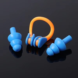 Greatbuy-clips de silicona blanda <span class=keywords><strong>para</strong></span> la nariz, 2 <span class=keywords><strong>tapones</strong></span> <span class=keywords><strong>para</strong></span> <span class=keywords><strong>los</strong></span> oídos impermeables con tapón <span class=keywords><strong>para</strong></span> la nariz <span class=keywords><strong>para</strong></span> nadar - Product Image 3