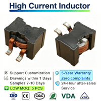 Inducteur blindé et non blindé à courant élevé 155C, inductance stable, série EQ, bobine d'inductance pour module d'onduleur photovoltaïque
