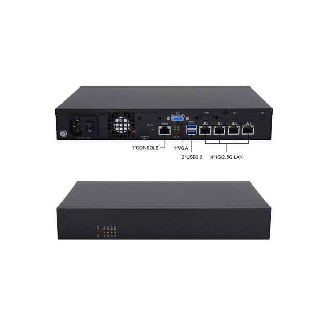 4 Ports 2.5G Soft Router J4125 Intel i226-V Mini Firewall Gigabit Ethernet Appliance for OpenWRT/PFSense home router