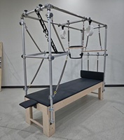 Équipement de Pilates avec logo personnalisé, Reformer de Pilates à mouvement fluide, Table Trapèze en chêne naturel, Tour Cadillac en érable pour entraînement corporel