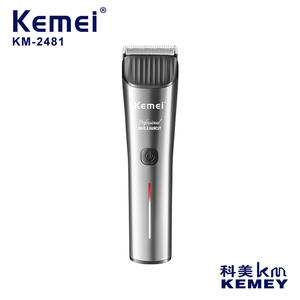 Kemei <b>Hair</b> <b>Clipper</b> KM-2481 Professional Electric Trimmer With Metal Blade USB Charging 180 Min Runtime - Product Image 4