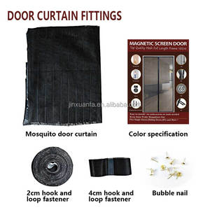 Malla Mosquitera Magnética Moderna para Puertas, Fácil de Instalar, Cortina de Poliéster Suave - Product Image 5