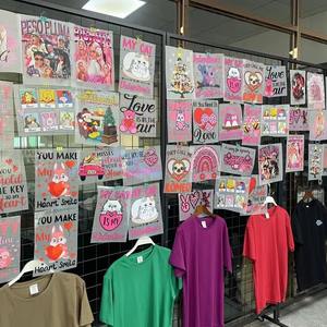 Оптовая продажа, изготовленный на заказ, DTF и DTG, переводная футболка из ПЭТ-материала, термопресс, виниловый моющийся дизайн для одежды - Product Image 1