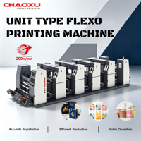 Machine d'impression flexographique haute précision pour emballages, type unitaire
