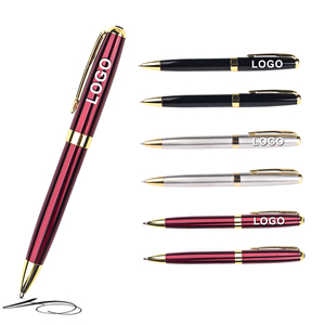 Manufactures Luxury Metal Stainless Custom Logo Ballpoint Pen With Printed Engraved for Office <b>Stationery</b> - Product Image 1