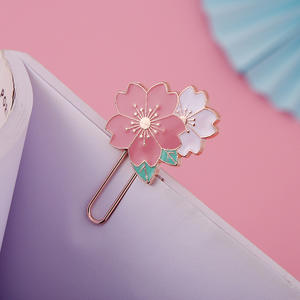 Klip Kertas Logam Pelajar Pembatas Buku Kartun Sakura Dekorasi DIY Merek Shui ge Model <span class=keywords><strong>M</strong></span> - Product Image 4