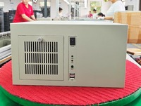 Boîtier d'ordinateur industriel MicroATX à montage mural, 7 emplacements multi-ports série, pour automatisation, CNC, vision, tour complète, côté tour