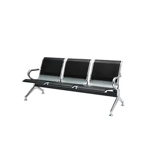 KEDE Manufacturer OEM/ODM Pu Metal Waiting Bench Link Seating Airport Reception Hospital Waiting Chairs