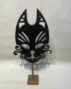 Escultura abstracta moderna de rostro en aluminio con un diseño facial único de forma abierta, precio al por mayor - Product Image 2