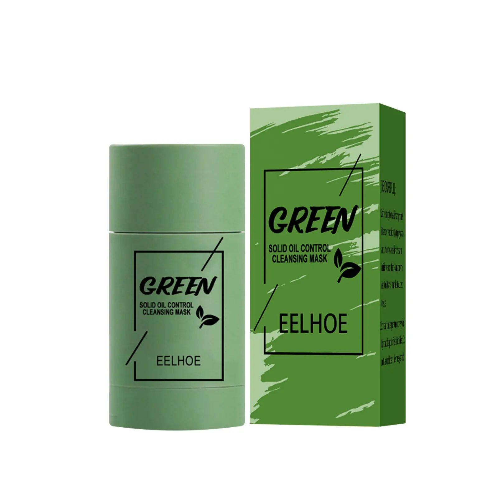 Alieelow — masque à la boue au thé vert, nettoyage en profondeur, contre les points noirs, hydratant, contrôle d'huile