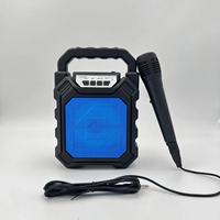 Altavoz Bluetooth Portátil de 4 Pulgadas, Altavoz Inalámbrico para Exteriores, Centro de Música con Supergraves, Compatible con Tarjeta TF, Aux, USB