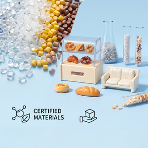 HTL Set de Juguetes de Escena en Miniatura DIY, Micro Supermercado y Panadería, Comida y Bebidas de Simulación, Adorno de Escritorio para Juego de Imitación Infantil - Product Image 4