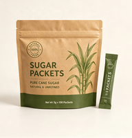 Sachet personnalisé de 15g en aluminium Mylar pour liquides, miel, sucre, café, thé en poudre, lait en poudre avec boîte