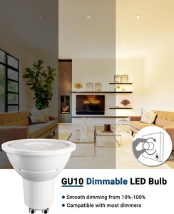 <span class=keywords><strong>Ampoule</strong></span> <span class=keywords><strong>LED</strong></span> FLINT certifiée dimmable <span class=keywords><strong>GU10</strong></span> AC120V 5,5W 3000K <span class=keywords><strong>Blanc</strong></span> <span class=keywords><strong>Chaud</strong></span> 500 Lumens 40° Faisceau Large pour Éclairage Encastré sur Rail Cuisine - Product Image 3