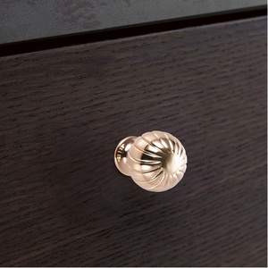 <b>Single</b>-hole Custom-Made Zinc Alloy Cabinet Door Handle for Kitchen Bedroom Dresser-Multi-Color Threaded Solid Design Easy - Product Image 5