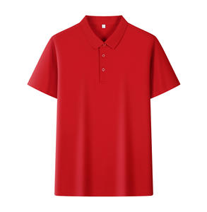 Camisetas de polo informales de algodón 100% para hombre con logotipo bordado personalizado, solapa que absorbe la humedad, camisetas de golf de manga corta impresas - Product Image 1