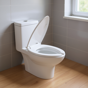 Elite V-Shaped Toilet Seat Cushion White PP Material With Lid For Bathroom Use - Product Image 2