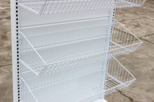 Cesto Metallico Resistente per Scaffali di Negozi e Gondole - <span class=keywords><strong>Dimensioni</strong></span> Personalizzabili - Product Image 2