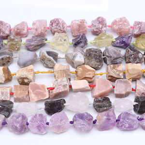 Hạt đá thô tự nhiên Amazonite Citrine Lapis Lazuli Rose Quartz 16-30mm, chất lượng cao, thô, không đều - Product Image 4