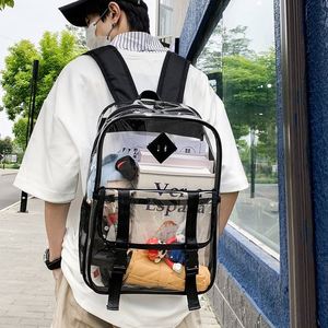 Hot Sale PVC School <b>Backpack</b> Mochilas <b>Waterproof</b> Transparent PVC <b>Backpack</b> <b>for</b> <b>Men</b> Women Unisex - Product Image 6