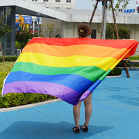 Drapeau arc-en-ciel 3x5 pieds, drapeau transgenre, drapeau de la fierté trans, LGBT pour la décoration, livraison rapide en 48h