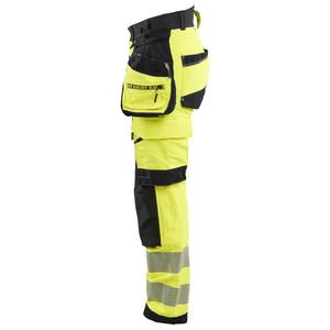 BLAKLADER - 702216483399D22 Women’s Hi-Vis <b>trousers</b> 4-way <b>stretch</b> Hi-vis yellow/<b>Black</b> - EAN 7330509927236 HI-VIS WORKWEAR - Product Image 5