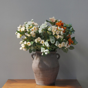 Taobao: Venta al por mayor de fabricantes, set de fotografía <span class=keywords><strong>floral</strong></span> para bodas, flor artificial, rosa de tallo largo con múltiples cabezas - Product Image 2