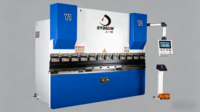 Presse plieuse CNC électro-hydraulique synchrone entièrement automatique 3200KN, norme européenne, avec système de couronnage et moteur à roulement