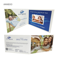 Livre de lecteur vidéo numérique format papier personnalisé pour bricolage A4 carte de voeux A5 écran Lcd brochure vidéo pour publicité d'entreprise