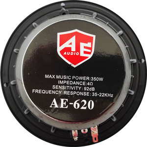 Altavoz de Rango Medio de 6.5 Pulgadas, 4 Ohmios, 350W, AE-620 para Sistemas de Audio para Automóviles, Hecho en Italia - Product Image 3