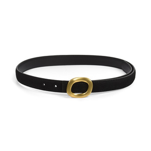<span class=keywords><strong>Cintura</strong></span> in Pelle di Vacchetta Opaca Semplice ed Elegante con Fibbia in Lega per Donna, 110cm, Versatile per Pantaloni <span class=keywords><strong>e</strong></span> Gonne - Product Image 5