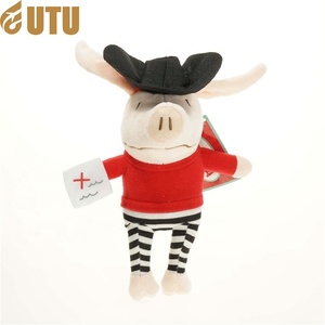 Muñeco de peluche de cerdo suave de 12 pulgadas con ventosa, juguete suave de regalo lleno de PP empaquetado en bolsa OPP-F - Product Image 6