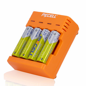 Caricabatterie ricaricabile <span class=keywords><strong>Nimh</strong></span> portatile colorato di marca PKCELL 8146 AA AAA dimensioni 4 Slot luce di svolta - Product Image 2
