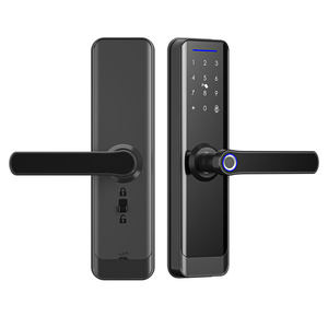 Cerradura Inteligente con Huella Digital y WiFi Tuya, Cerradura <span class=keywords><strong>de</strong></span> Manija Esférica sin Llave para Apartamento, Hogar, Oficina, Hotel, Fácil Instalación - Product Image 1